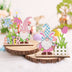 Easter Wooden Crafts Decoration Scene Dress Up Props - Minihomy