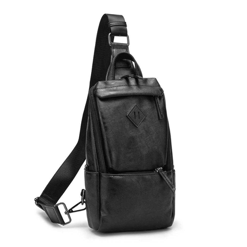 Chest Bags Men's Shoulder Bags Messenger Leather Bags - Minihomy