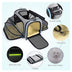 Carrier For Cat Pet Airline Approved Expandable Foldable Soft Dog Carrier Opened Doors Reflective Tapes Cat Travel Bag - Minihomy