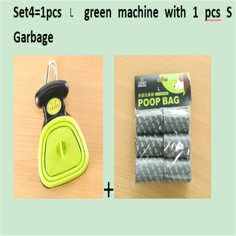 Dog Pet Travel Foldable Pooper Scooper With 1 Roll Decomposable bags Poop Scoop Clean Pick Up Excreta Cleaner - Minihomy