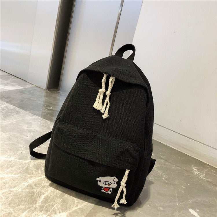 Joker Simple Solid Color Backpack - Minihomy