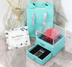 Eternal flower gift box Earring Necklace Pendant box couple ring box - Minihomy