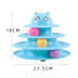 Cat toy turntable ball three-layer cat tower - Minihomy