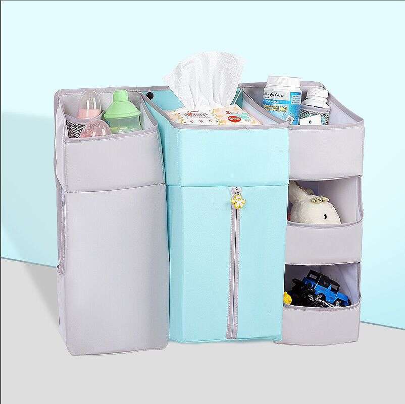 Crib Hanging Bag Universal Baby Supplies Storage Bag: Stay Organized in Style - Minihomy