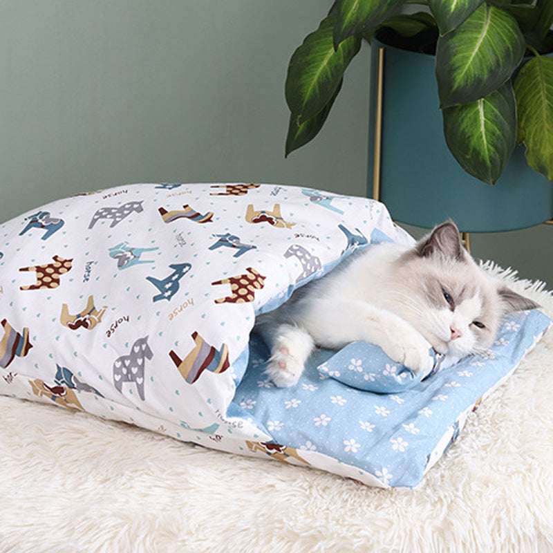 Cat Litter Winter Warm Closed Removable And Washable Quilt - Minihomy