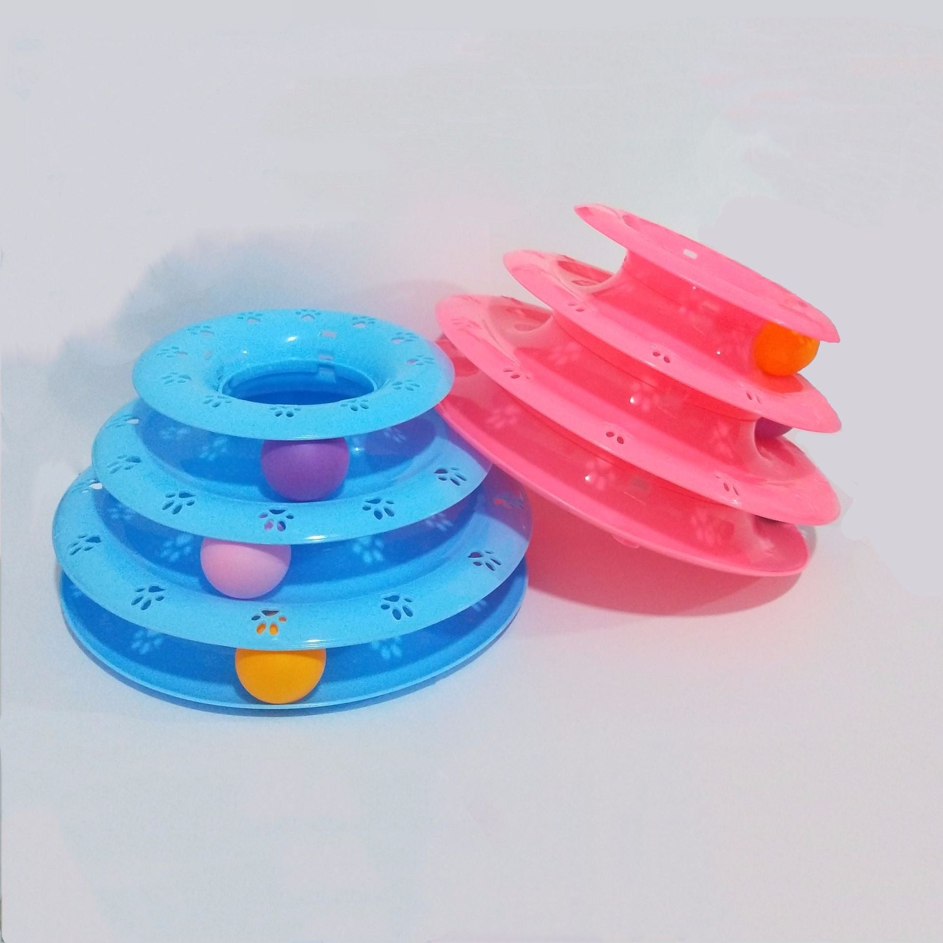 Turntable Roller Balls Toy Cats Kitten pet educational toys