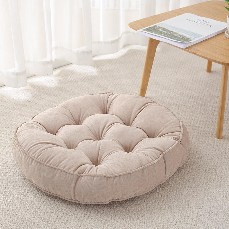 Corduroy solid color padded cushion - Minihomy