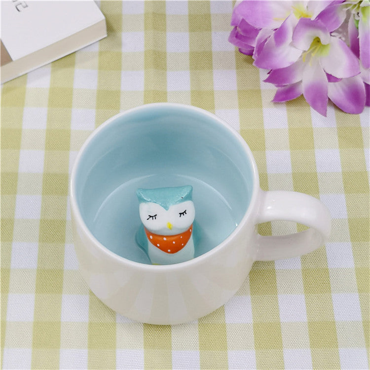 Animal cup in ceramic 3D cup - Minihomy