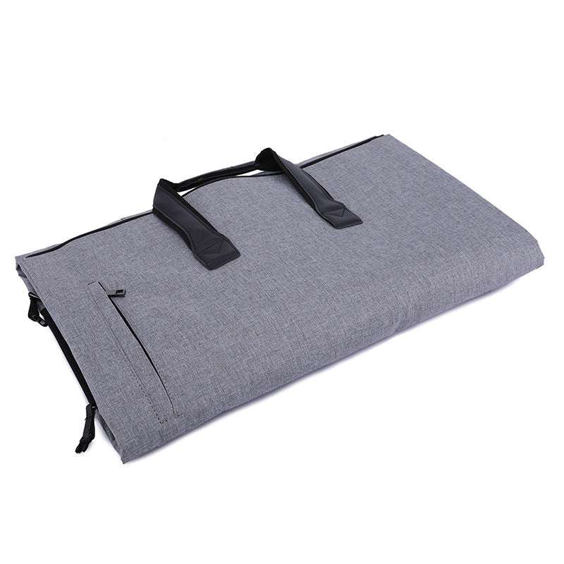 Large capacity travel bag portable cylinder folding suit bag - Minihomy