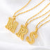 26 letters gold-plated pendant necklace - Minihomy