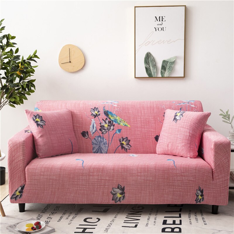 Sofa Cover Cute Cats Pattern Sectional Couch Cover All-inclusive Couch Cover Furniture Protector