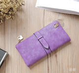 Leather Zipper Long Women Wallet - Minihomy