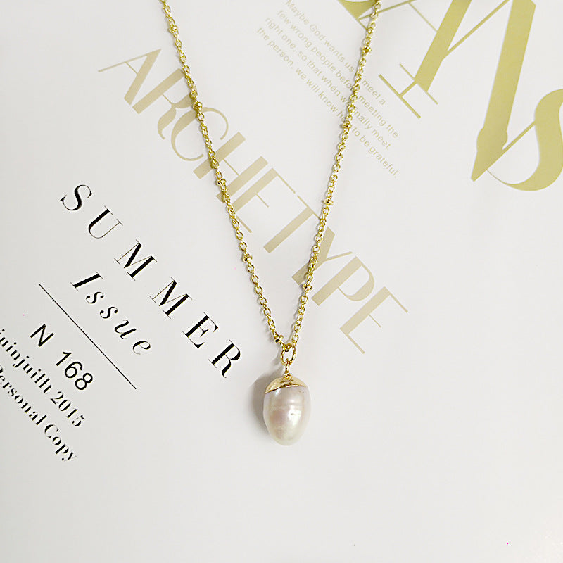 Freshwater Pearl Pendant Necklace - Minihomy