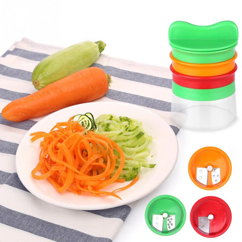 Food Slicer 3 In 1 Potato Spiralizer Multi-function Cutter Vegetable Slicer Kitchen Tools - Minihomy