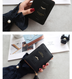 Women's cat decoration tassel short paragraph vertical section two fold small wallet