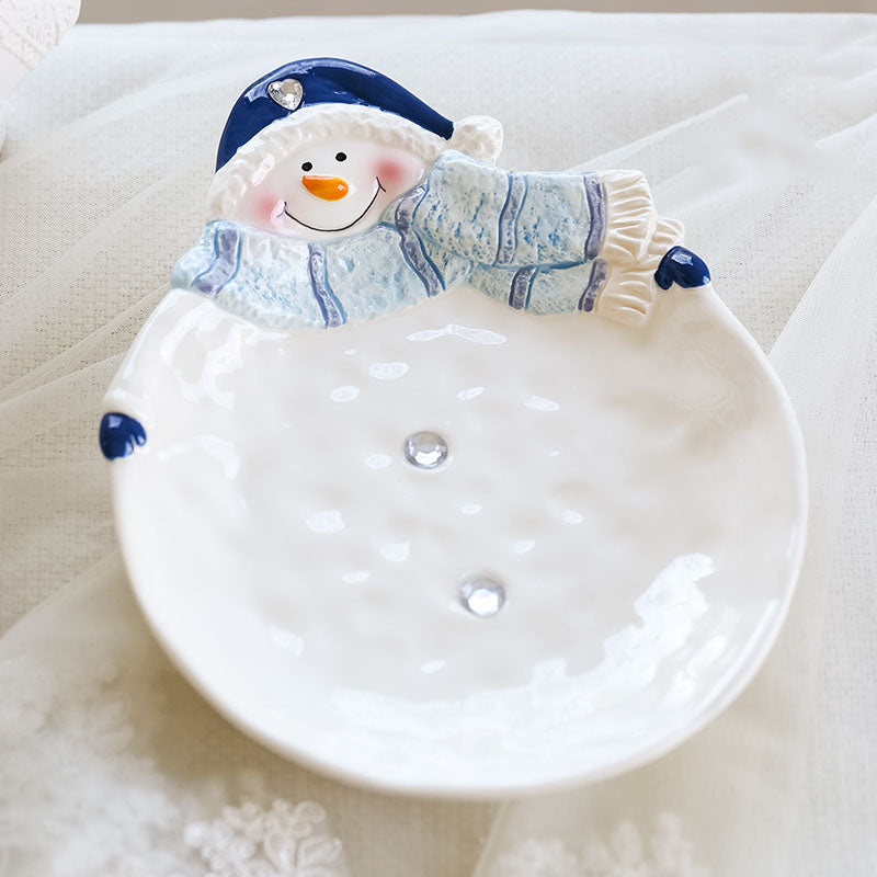 Christmas Ceramic Ornaments and Snowman Tableware - Minihomy