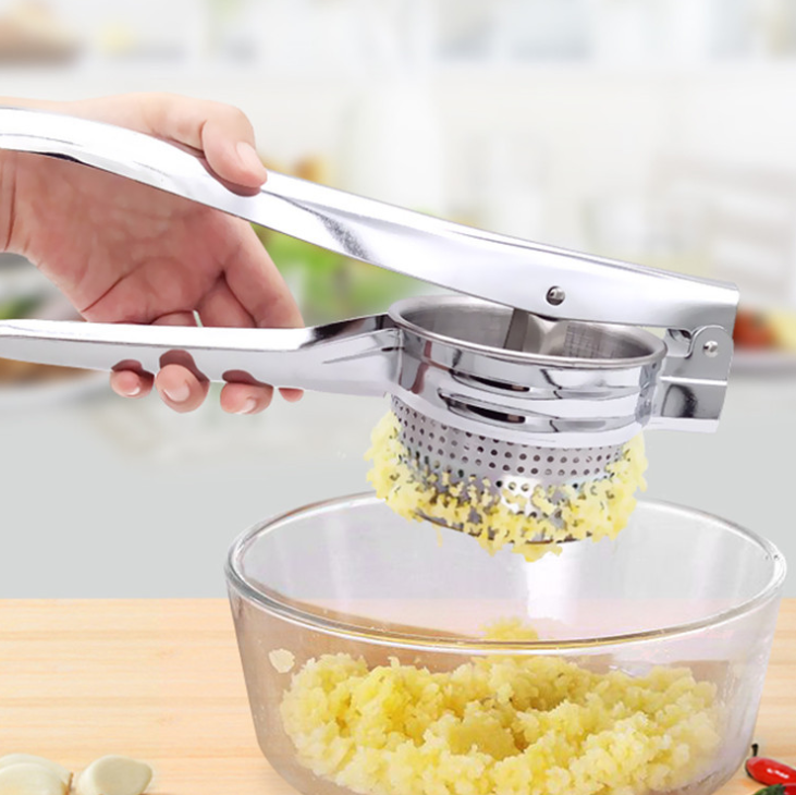 Potato Mashers Ricers Kitchen Cooking Tools Stainless Steel Pressure Mud Puree Vegetable Fruit Press Maker Garlic Presser