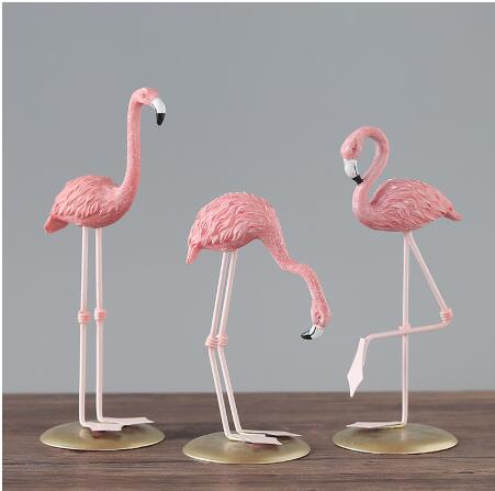 Flamingo ornament stand art statue art gift - Minihomy