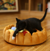 Pet plush cat dog mat kennel cat litter winter warm creative pet mat fruit egg tart bed - Minihomy