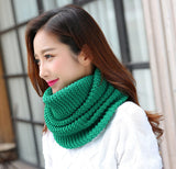 Warm thick solid color ladies scarf