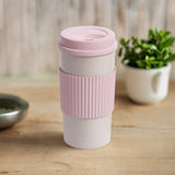 Reusable Wheat Straw Mug with Lid - Eco-Friendly Coffee Tea Cup