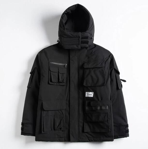 Wilbur Loose Style Multi Pocket Hooded Coat