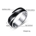 Black Titanium Steel Twill Men's Ring - Minihomy