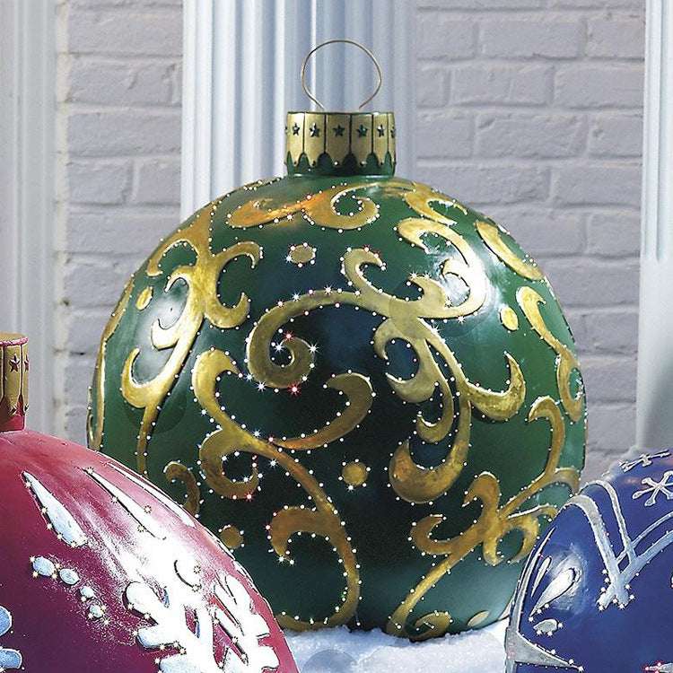 Christmas Ornament Ball Outdoor Inflatable Decorated Ball - Minihomy