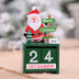 Christmas wooden calendar decorations - Minihomy