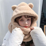 Bear Ears Scarf Hat - Minihomy