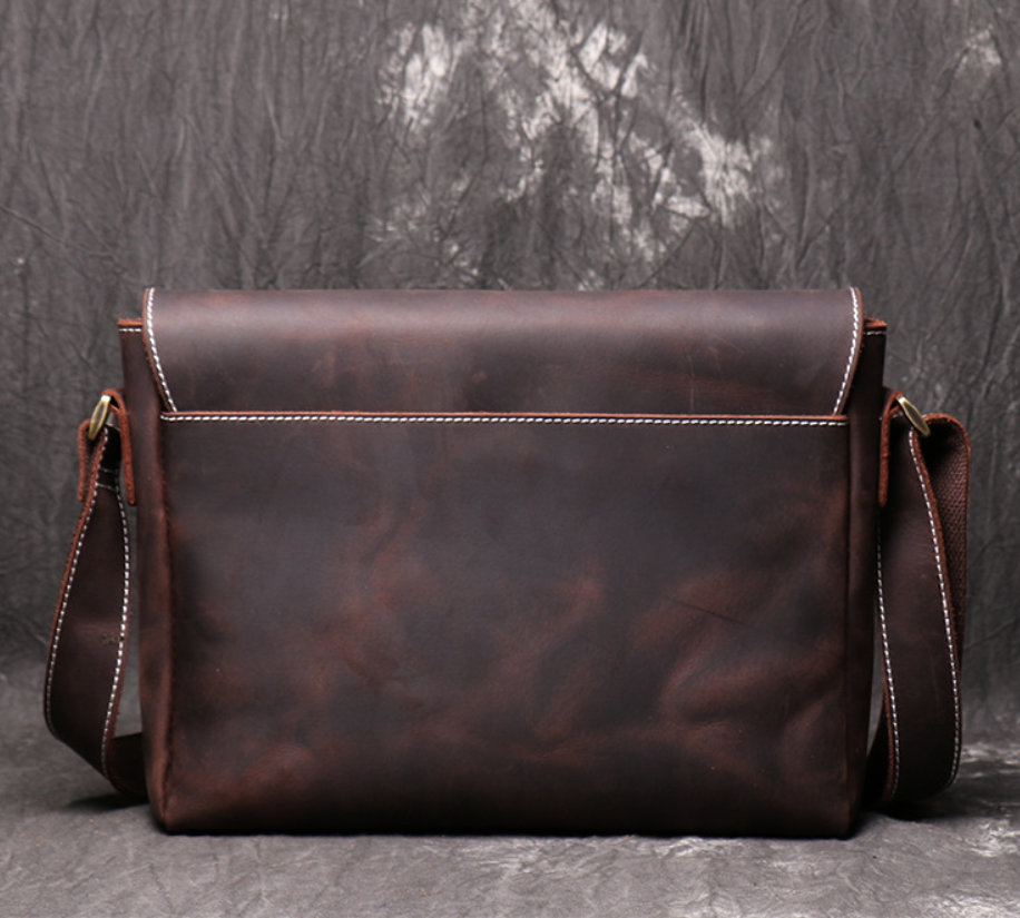 Handmade Vintage Men's Shoulder Bag - Minihomy