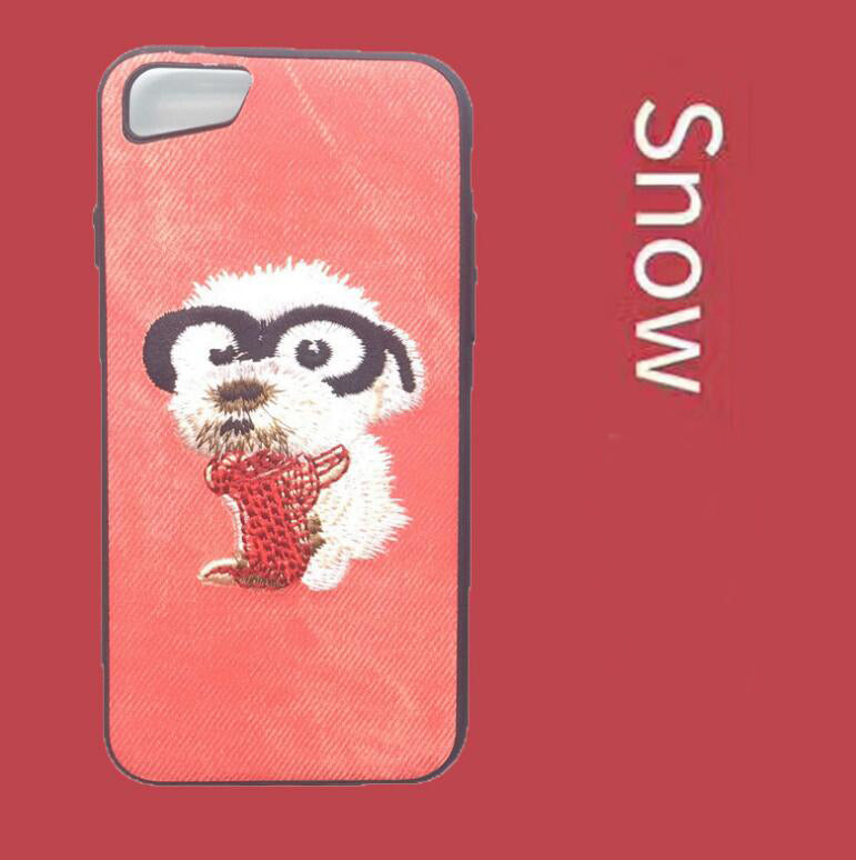 Dog Embroidery Phone Case - Minihomy