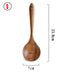 Natural Wood Tableware Spoon Ladle Turner Long Rice Colander Soup Skimmer - Minihomy