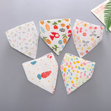 Baby saliva towel Baby Bibs Triangle Double Cotton Bandana Bibs Baby Boys Girls - Minihomy