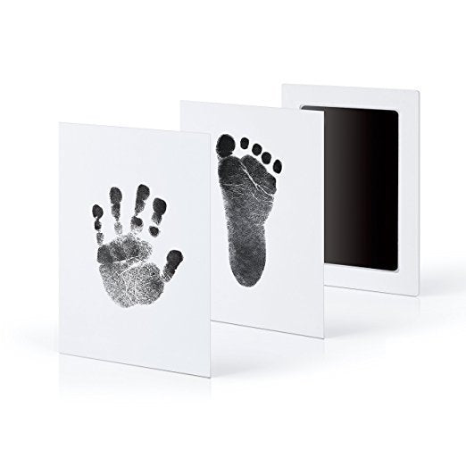 Non-toxic and wash-free baby ink watermarking oil fingerprints and footprints kit family souvenirs - Minihomy