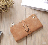 Leather Zipper Long Women Wallet - Minihomy