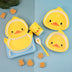 Bamboo Fiber Children's Tableware Little Yellow Duck Set - Minihomy