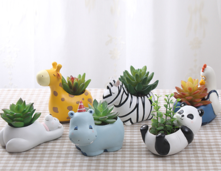 Creative Cartoon Animal Succulent Plant Pot - Minihomy