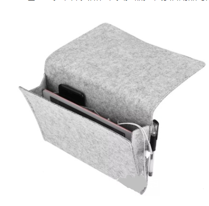 Bed Storage Bag with Pocket Felt Bedside Hanger Table Sofa Bedroom Mattress Bedside Anti-slip Organizer Holders - Minihomy