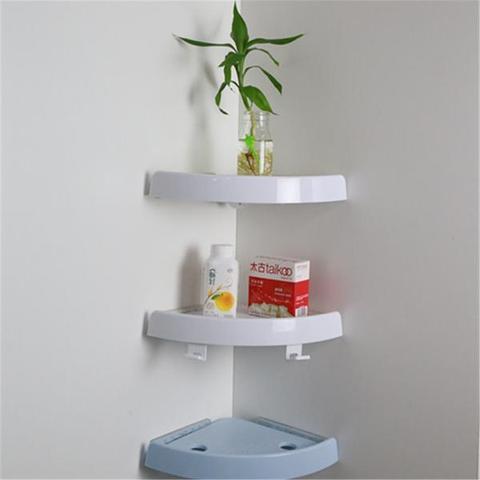 Punch-free triangle suction cup wall hanging kitchen rack