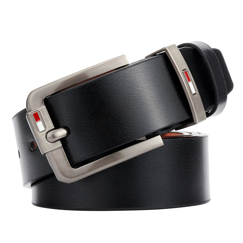 Men's Leather Pin Buckle Belt - Casual & Dressy, All-Match Style - Minihomy