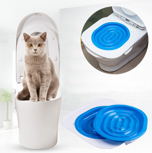 Pet Toilet Trainer with Toilet Seat Lighting: Train Your Cat with Ease - Minihomy