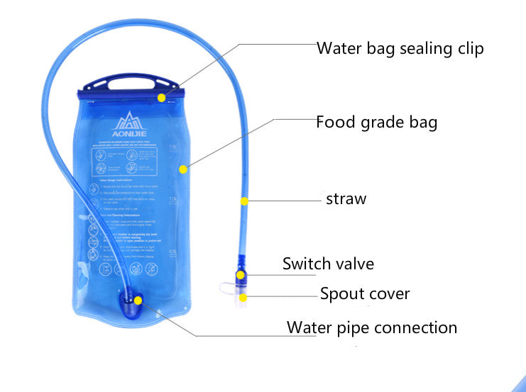 Outdoor sports bottle drinking water bag drinking water bag riding running mountaineering hiking off-road - Minihomy