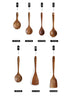 Natural Wood Tableware Spoon Ladle Turner Long Rice Colander Soup Skimmer - Minihomy