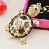 Novelty Rhinestone Tortoise Keychain - Minihomy