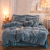 Duvet Cover Queen King Winter Warm Bed Quilt Cover Pillowcase Fluffy Plush Shaggy Bedclothes Bedding Set - Minihomy