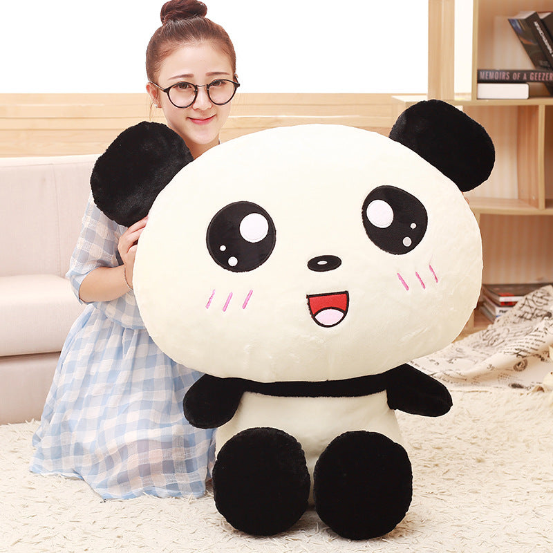 Big Head Panda Plush Toys Stuffed Soft Animal Pillow Cute Bear Gift for Children - Minihomy