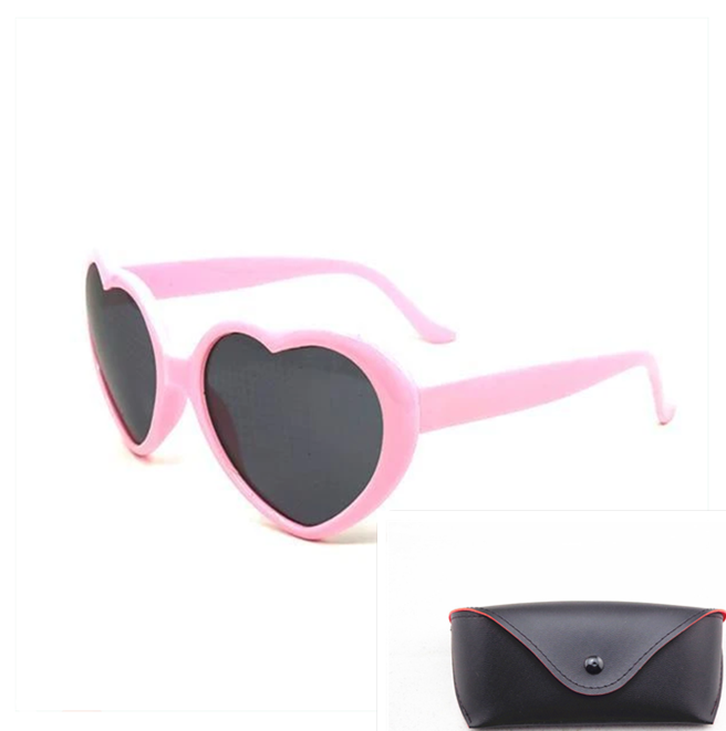 Heart-shaped Lights Become Love Special Effects Glasses Sunglasses - Minihomy