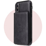 Card wallet leather phone case - Minihomy