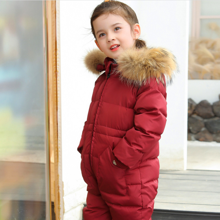 Children's Thick And Warm One-piece Down Jacket - Minihomy